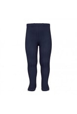 CONDOR Navy Blue Ribbed Tights