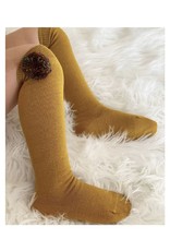 CONDOR Wool Pompom Knee Socks