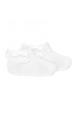 CONDOR Lace Short Socks with Folded Cuff