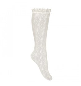 CONDOR White Lace Knee Socks