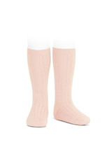 CONDOR Nude Ribbed Knee Socks