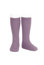 CONDOR Amethyst Ribbed Knee Socks