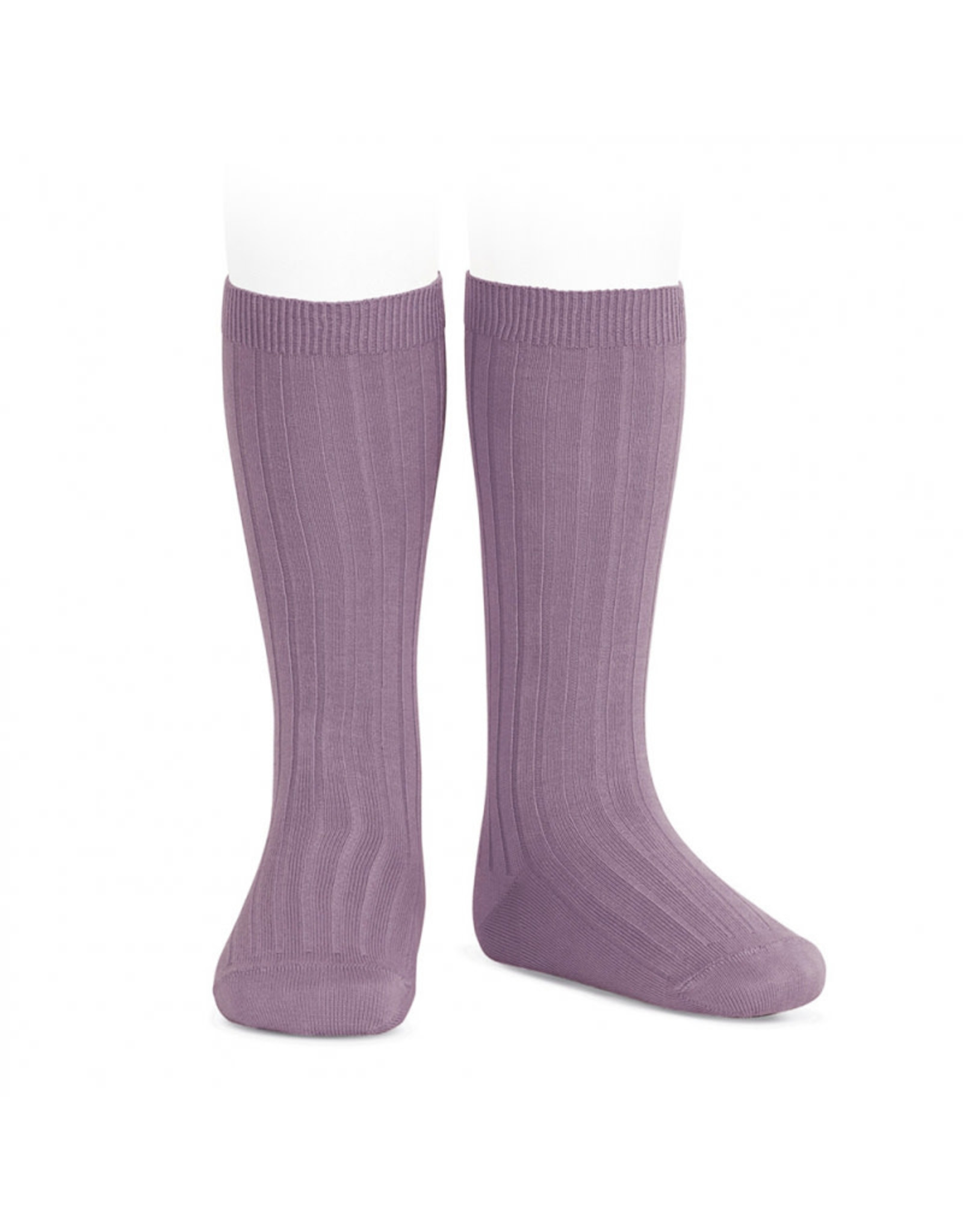 CONDOR Amethyst Ribbed Knee Socks