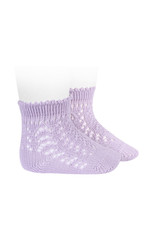 CONDOR Mauve Short Openwork Socks