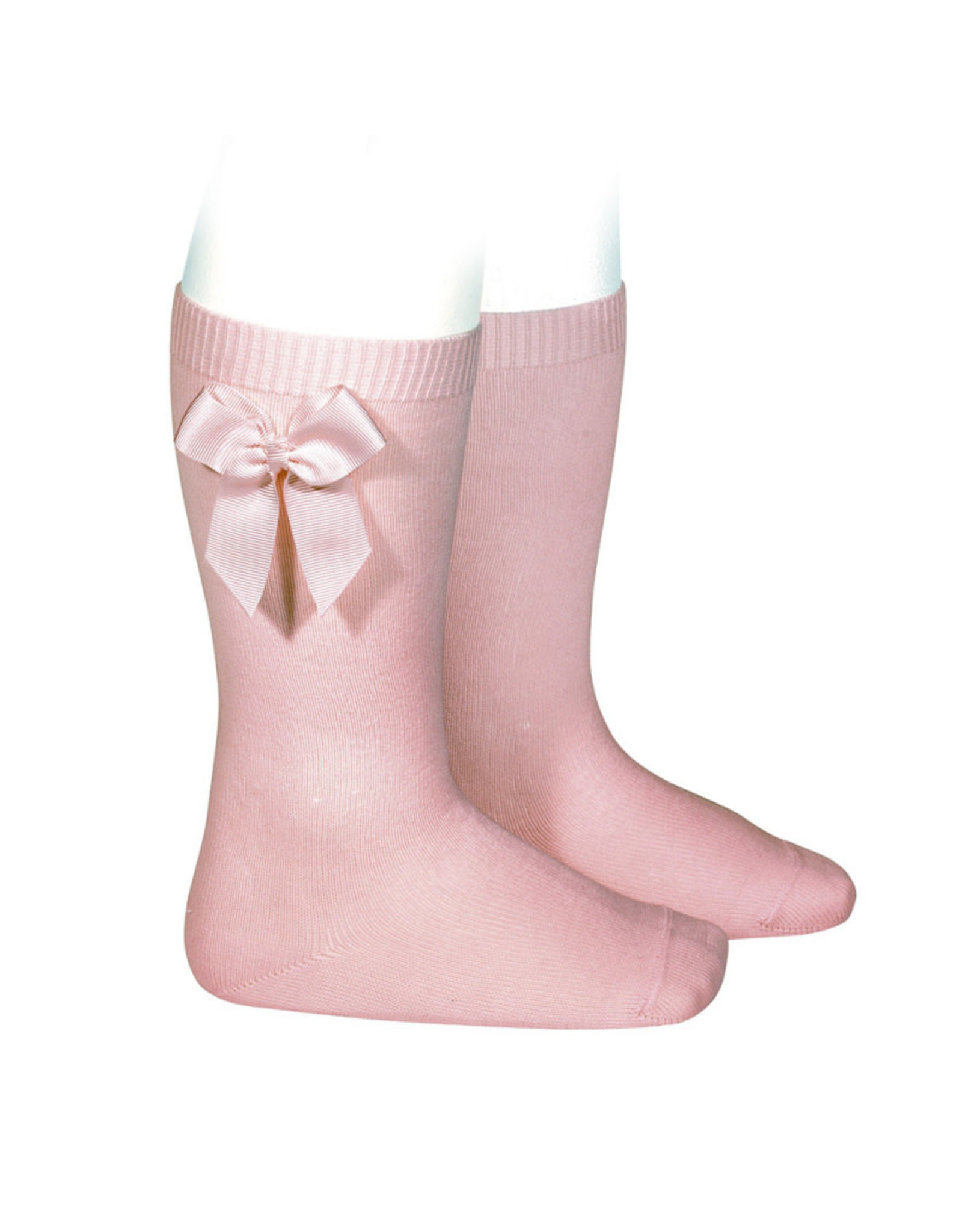 CONDOR Pale Pink Socks with Bow