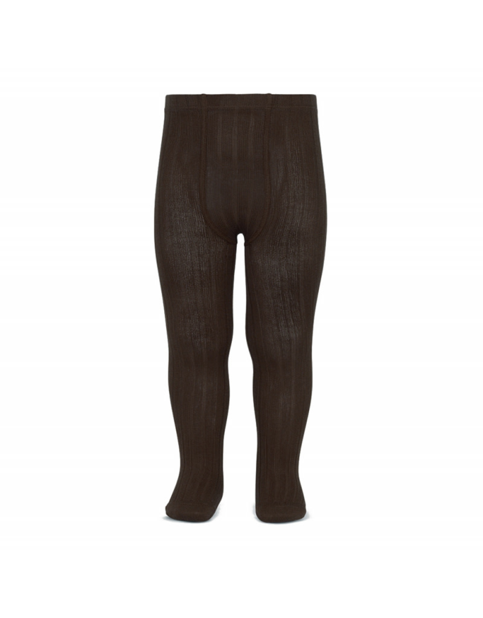 CONDOR Brown Ribbed Tights