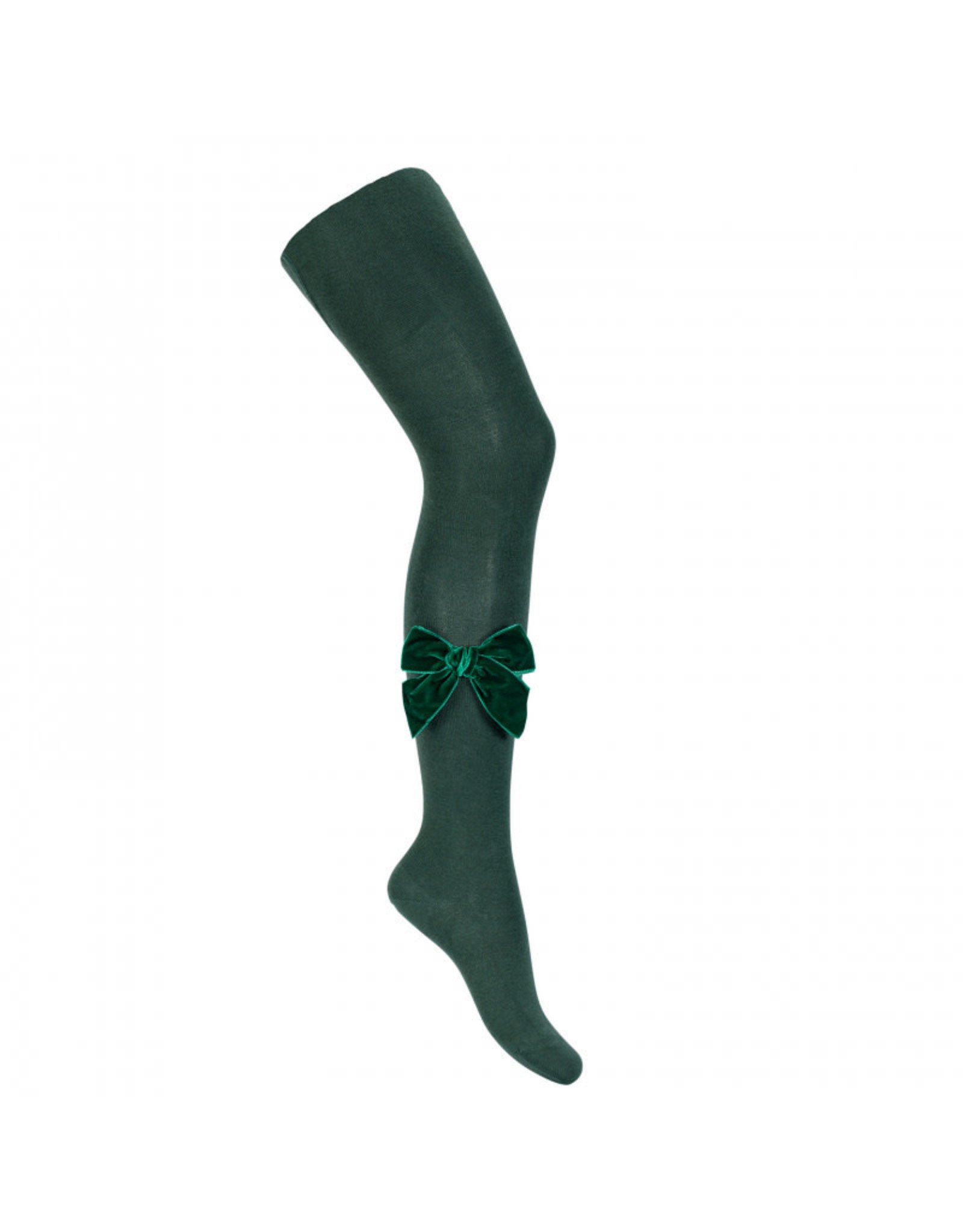 CONDOR Pine Velvet Bow Tights