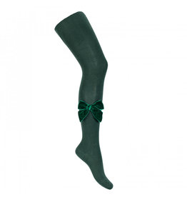 CONDOR Pine Velvet Bow Tights