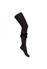 CONDOR Black Velvet Bow Tights