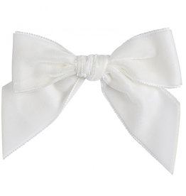 CONDOR Beige Velvet Hair Bow