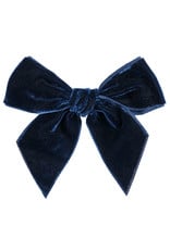 CONDOR Navy Velvet Hair Bow