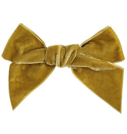 CONDOR Mustard Velvet Hair Bow