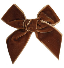 CONDOR Toffee Velvet Hair Bow