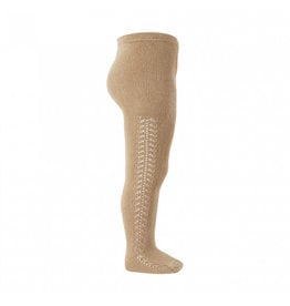 CONDOR Camel Side Openwork Tights