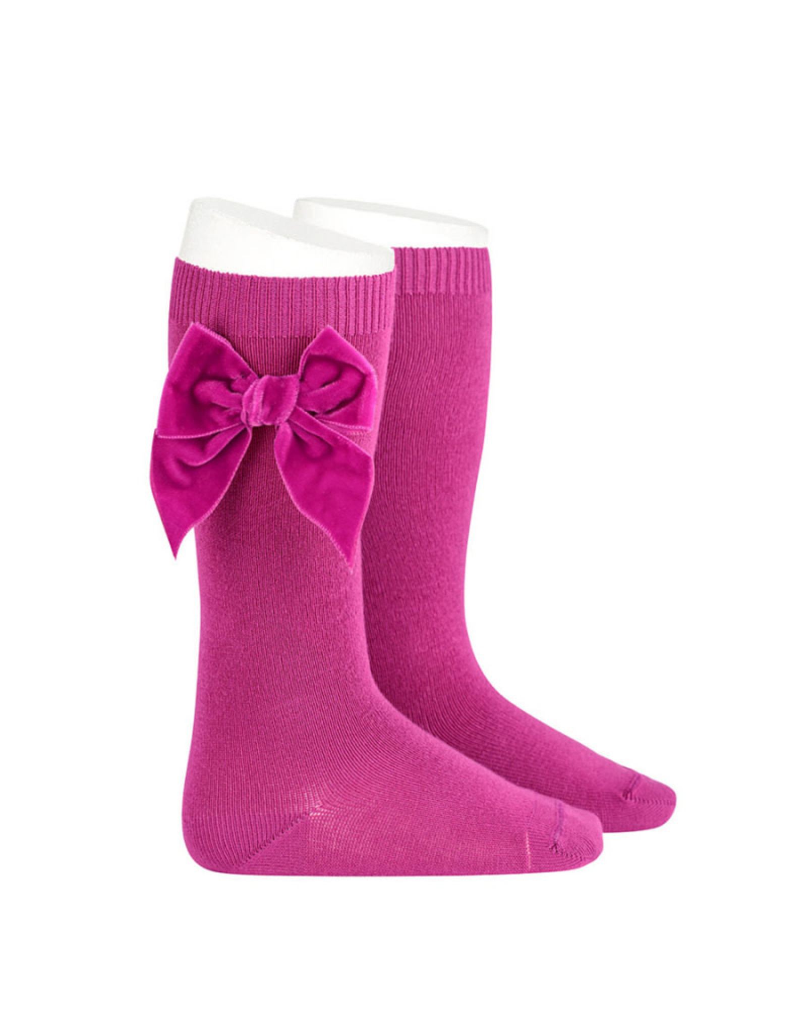 CONDOR Petunia Velvet Bow Socks