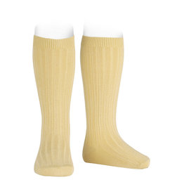 CONDOR Banana Ribbed Knee Socks