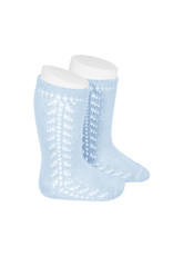 CONDOR Baby Blue Warm Side Openwork Socks