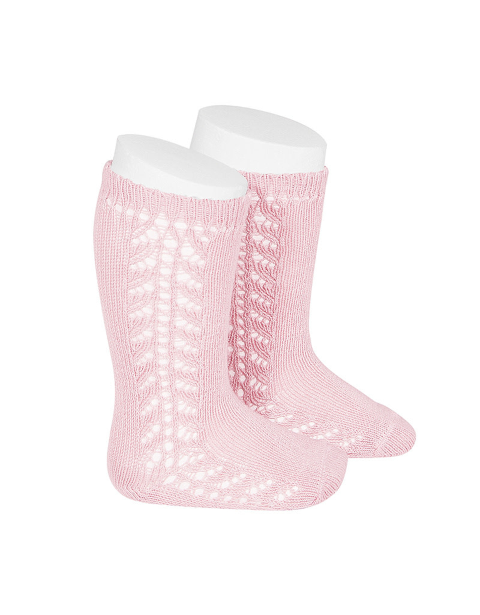 CONDOR Baby Pink Warm Side Openwork Socks