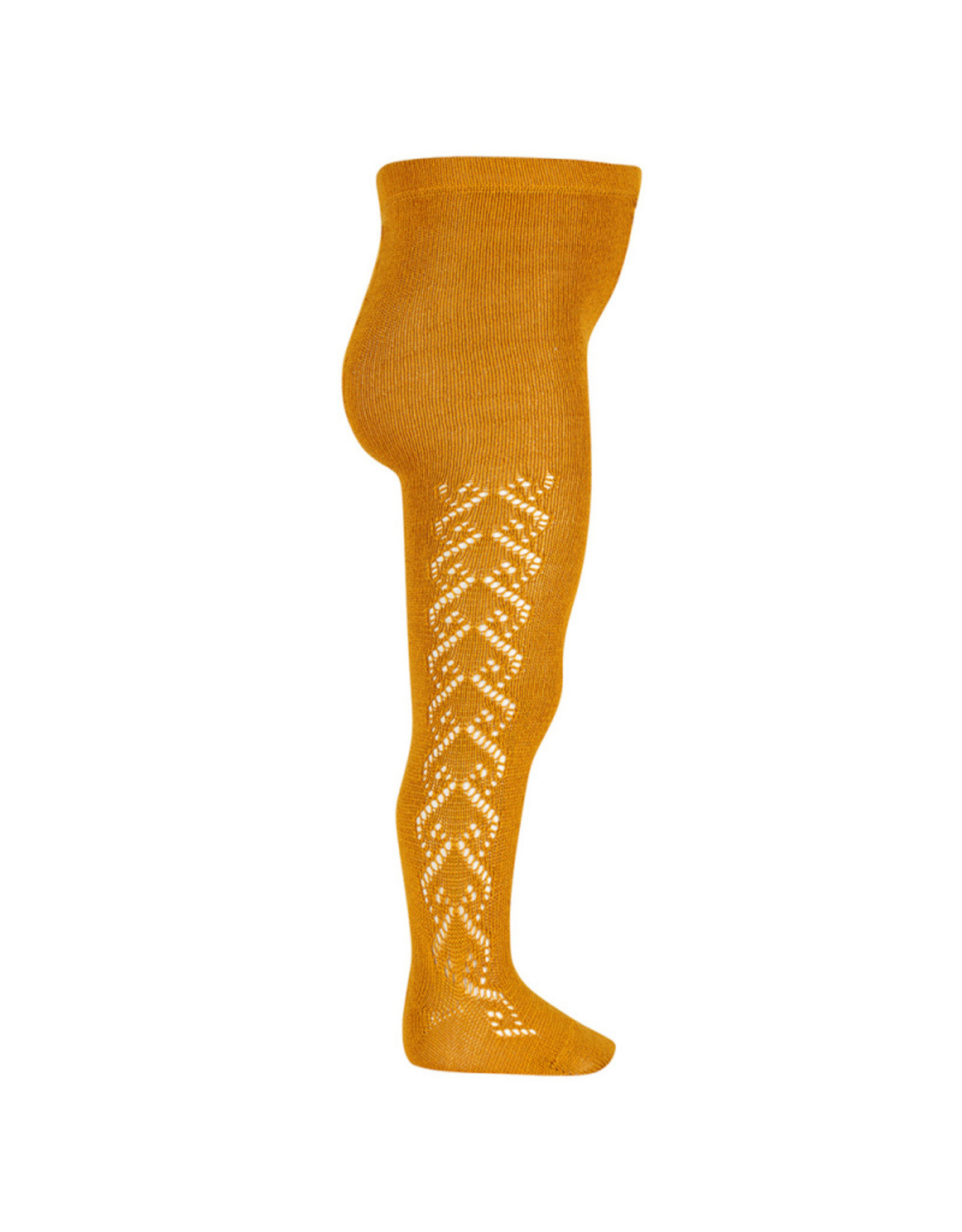 CONDOR Curry Wool Side Openwork Tights