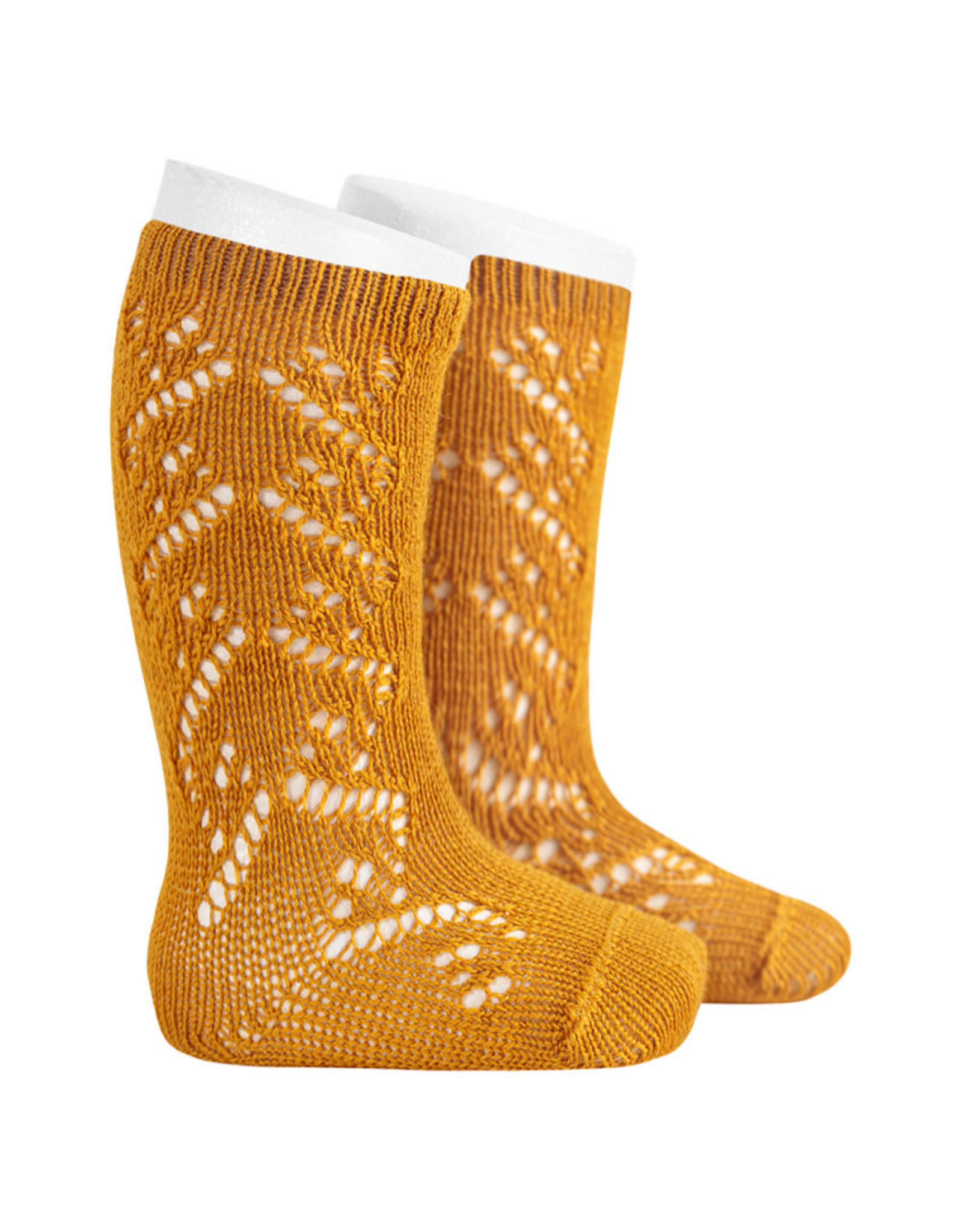 CONDOR Curry Wool Side Openwork Socks