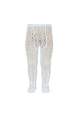 CONDOR Baby Blue Perle Openwork Tights