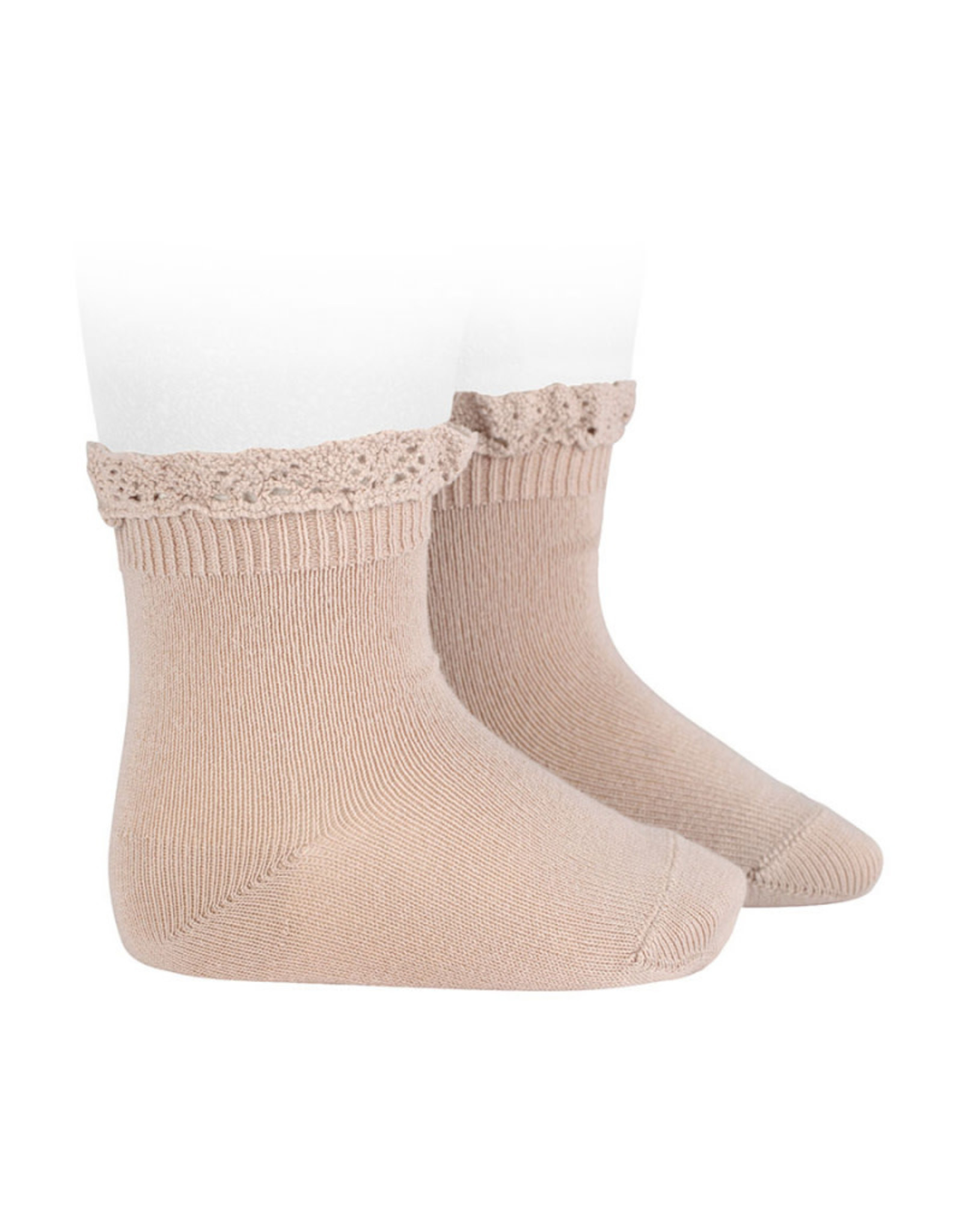 CONDOR Stone Lace Edging Short Socks