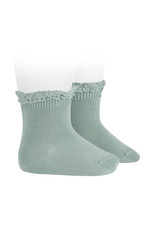 CONDOR Dry Green Lace Edging Short Socks