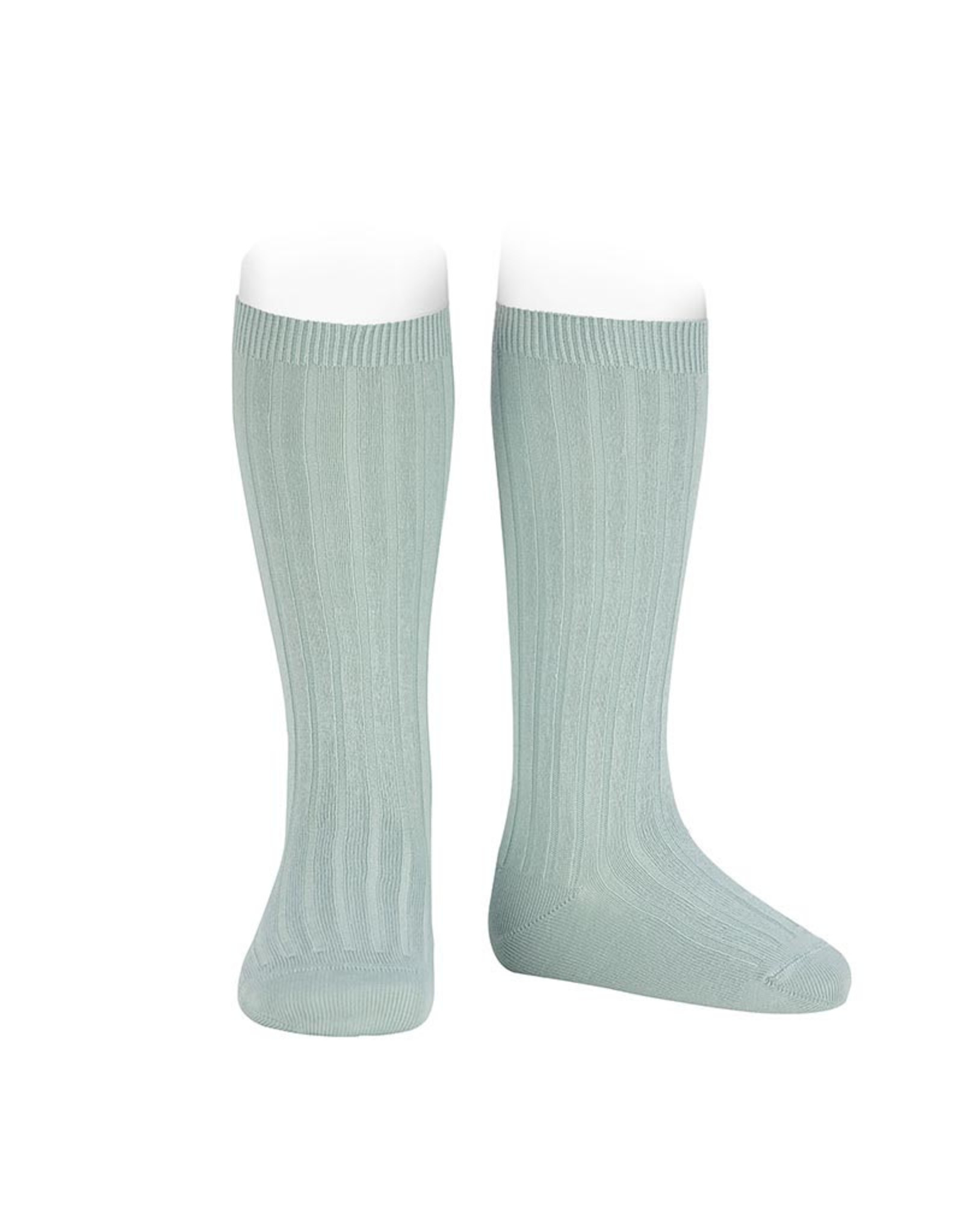 CONDOR Sea Mist Ribbed Knee Socks