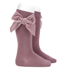 CONDOR Iris Velvet Bow Socks