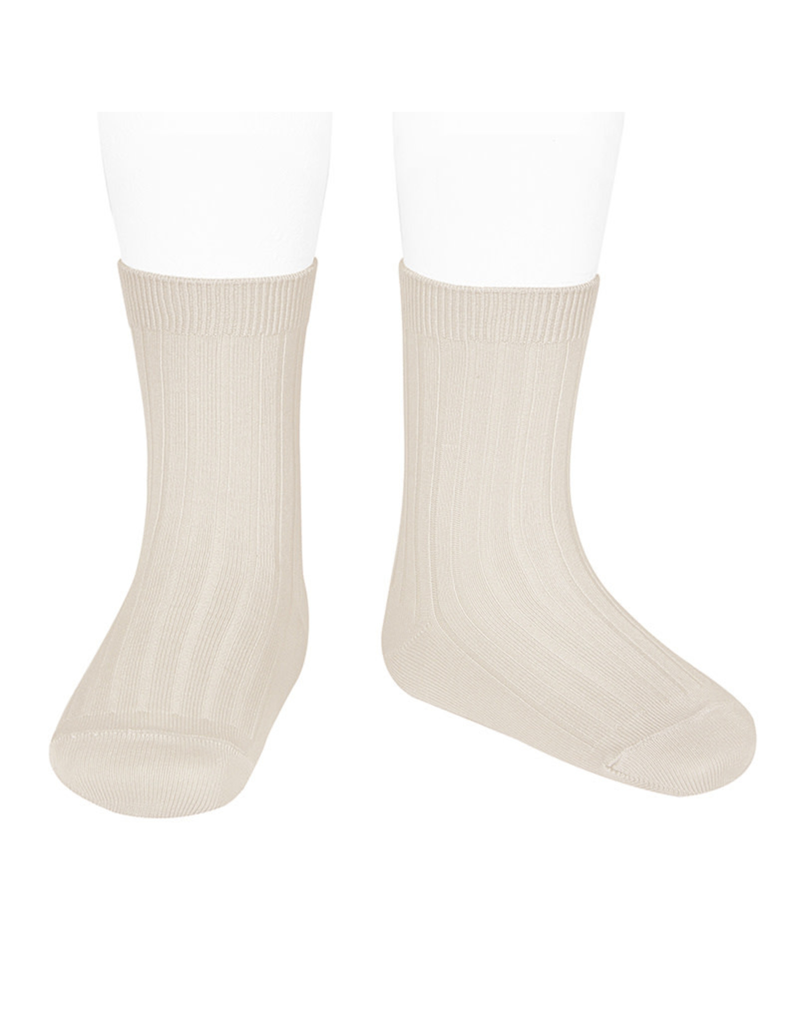 CONDOR Linen Ribbed Short Socks