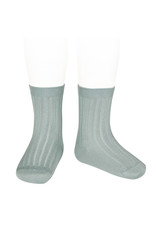 CONDOR Dry Green Ribbed Short Socks