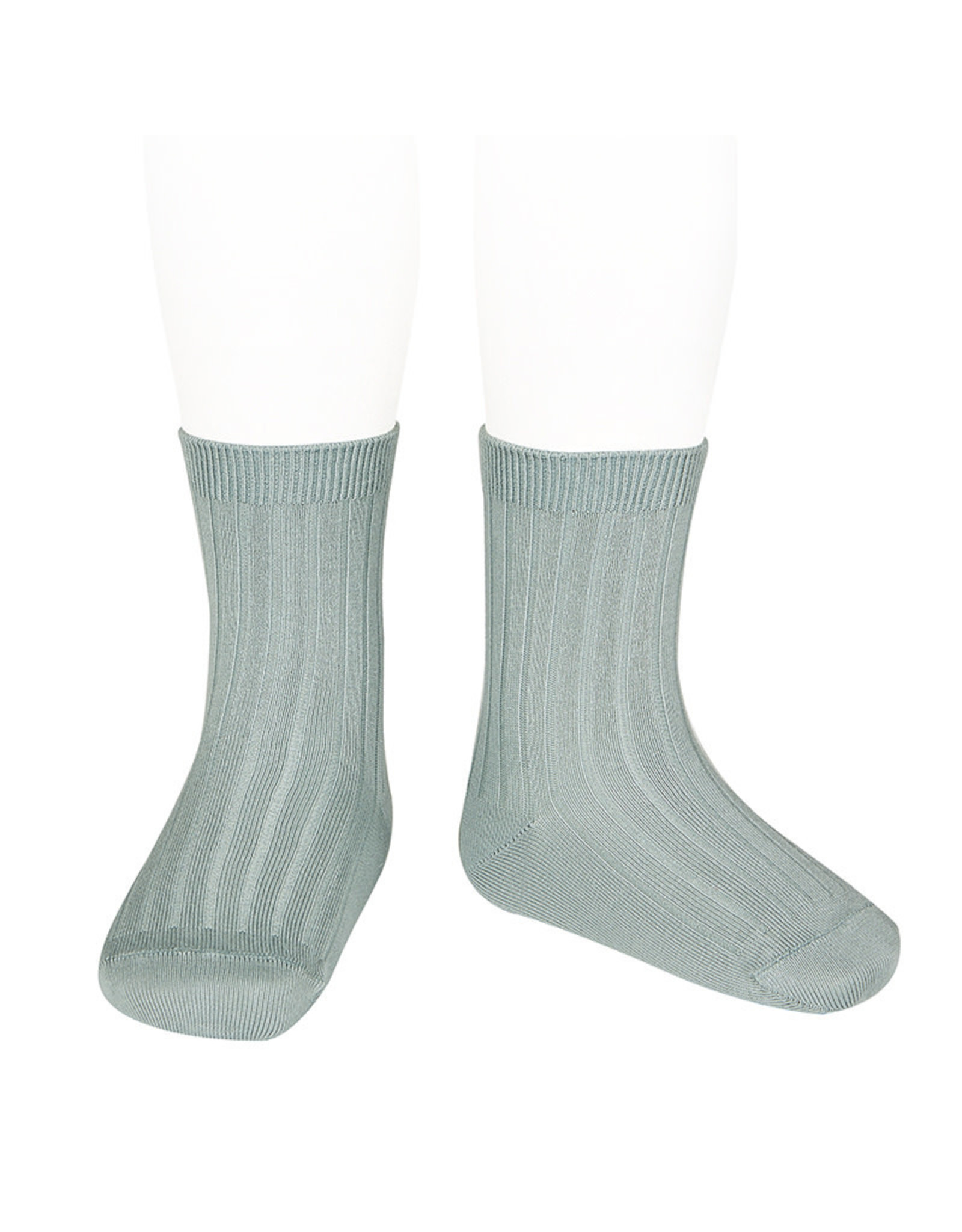 CONDOR Dry Green Ribbed Short Socks