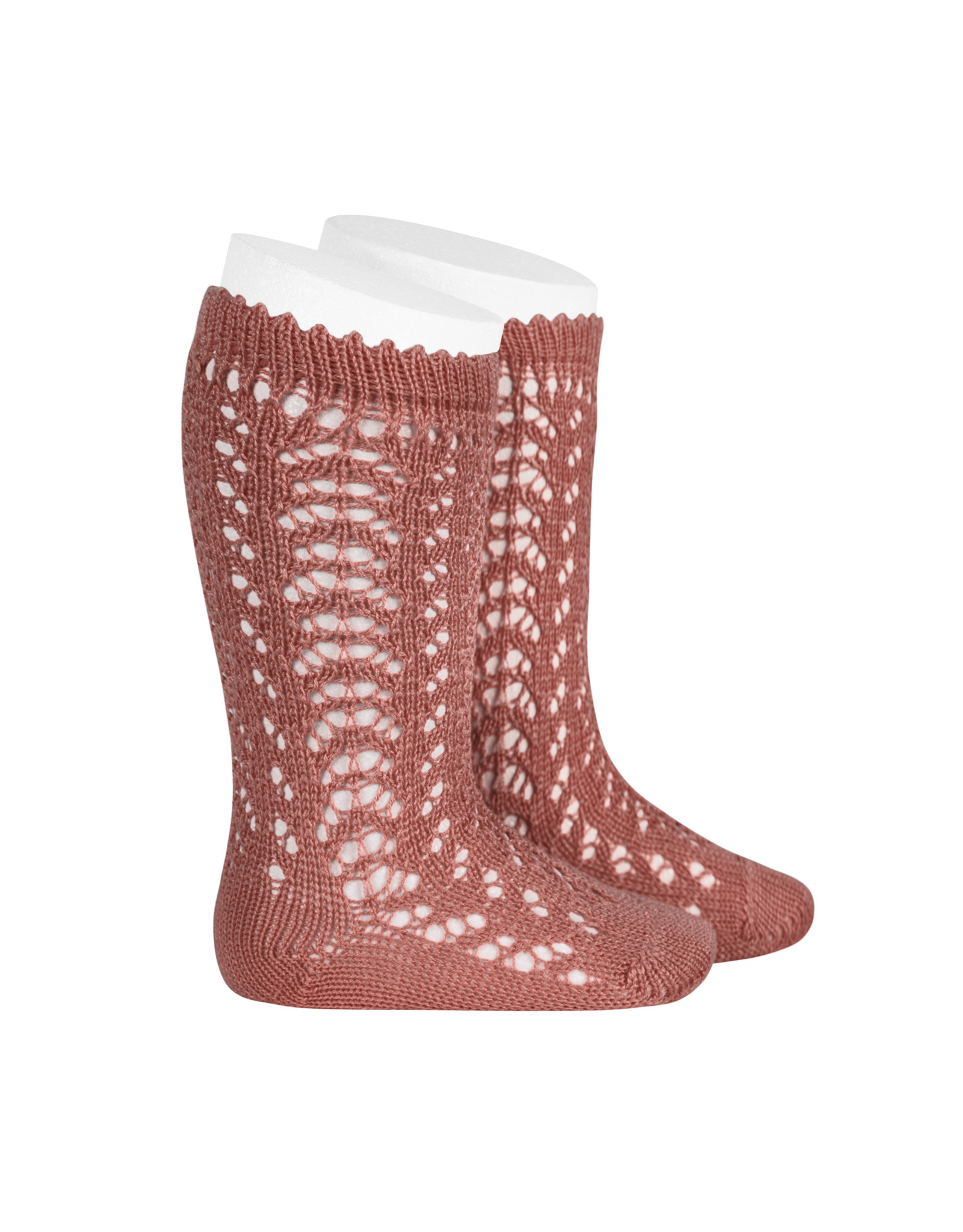 CONDOR Terracotta Openwork Knee Socks - Devoted Touch