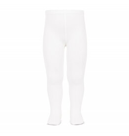 CONDOR White Plain Stitch Tights