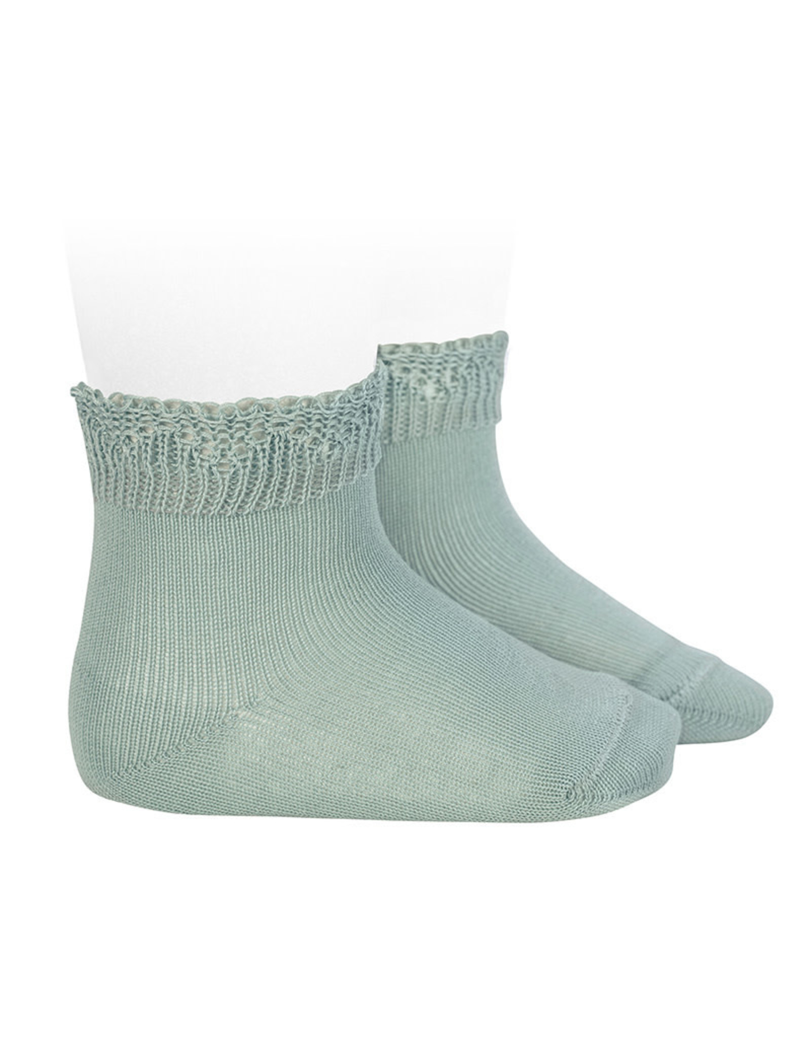 CONDOR Sea Mist Openwork Cuff Short Socks