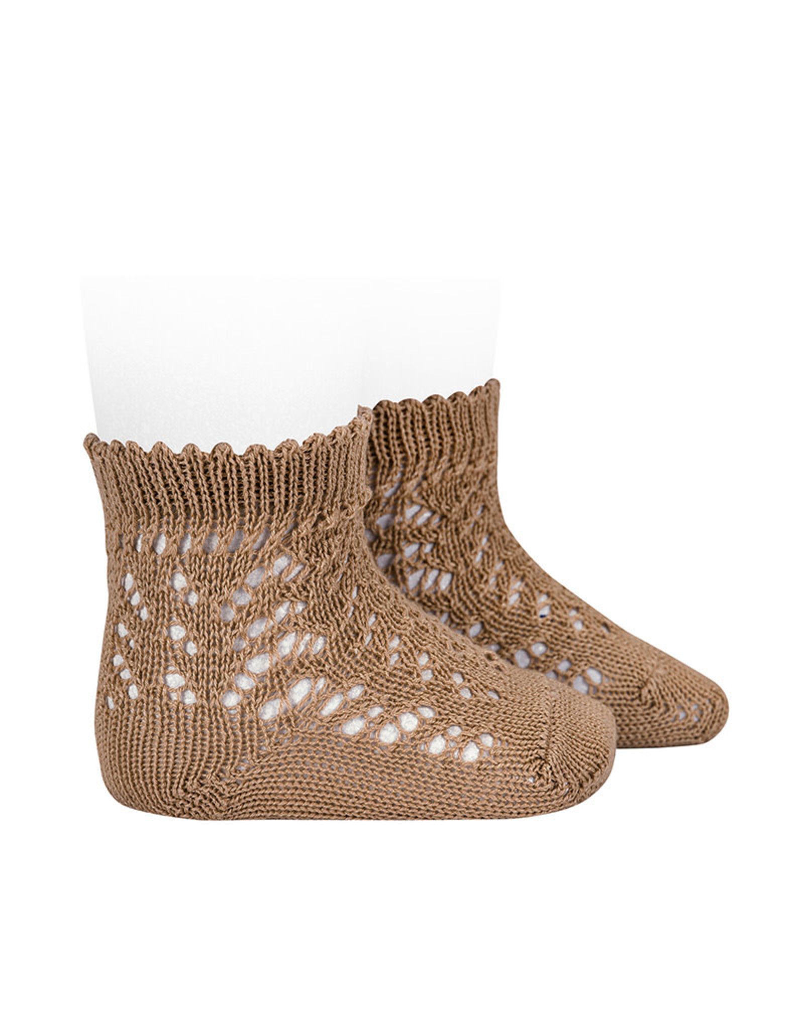 CONDOR Cappuccino Openwork Short Socks