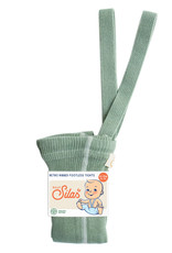 SILLY SILAS Matcha Latte Footless Tights with Braces
