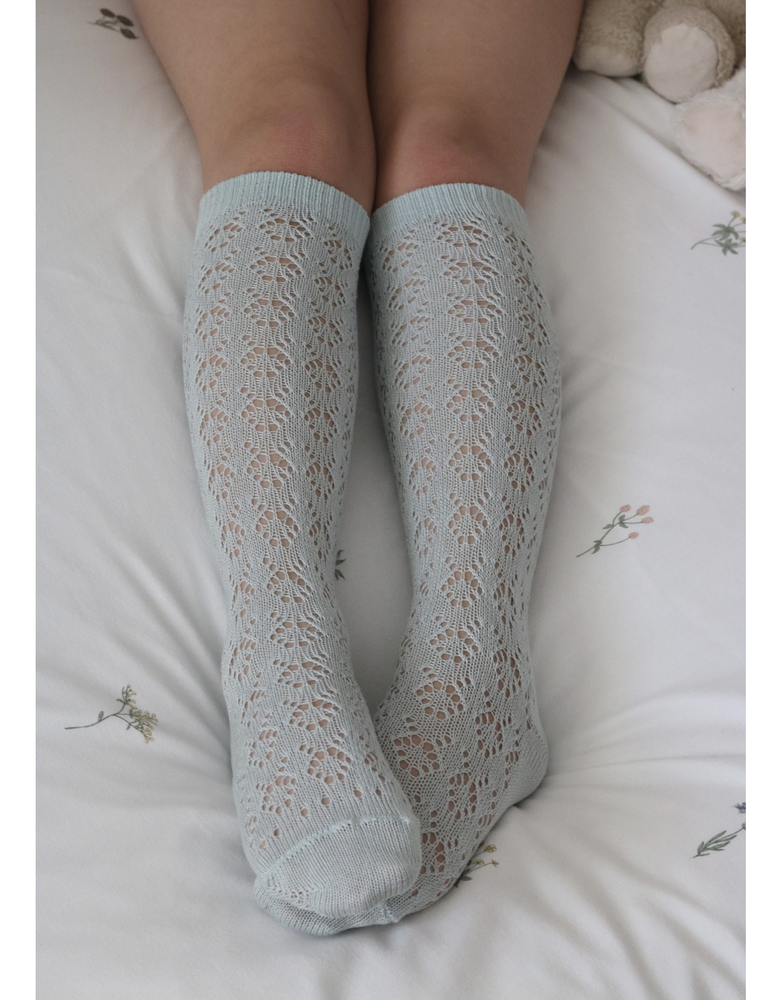 CONDOR Sea Mist Geometric Socks