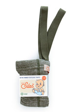 SILLY SILAS Creamy Olive Footless Tights with Braces