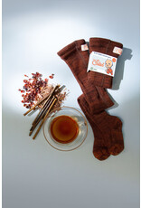 SILLY SILAS Spicy Chai Footed Tights with Braces