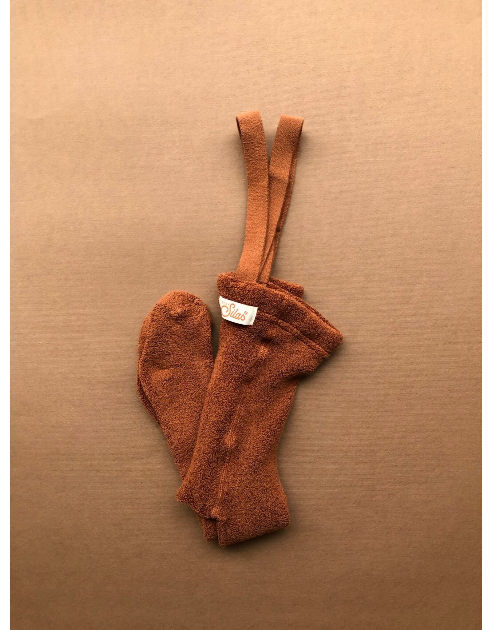 Silly Silas SILLY SILAS Cinnamon Teddy Footed Tights with Braces