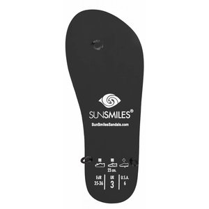 Memory Foam Sandals 3-Loop Base Black