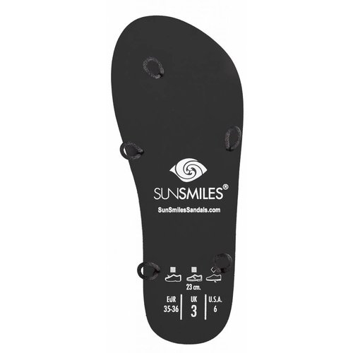 Memory Foam Sandals 5-Loop Base Black