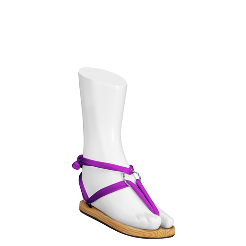 Classic Bänder mit Silberring lila