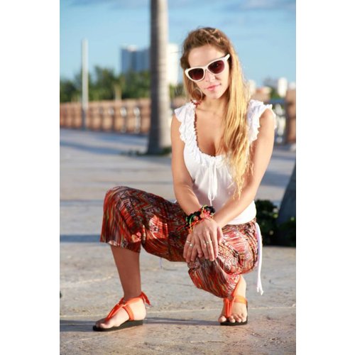 Classic Bänder mit Goldring mandarin