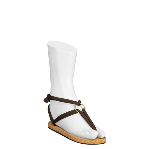 Classic Laces Brown with Gold Rings