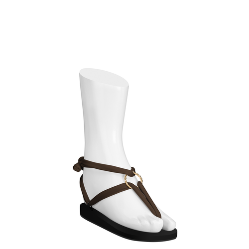 Classic Laces Brown with Gold Rings