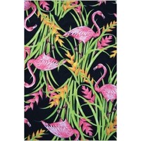 Coco Print Lace  Black Flamingo Coco Print Lace  Black Flamingo