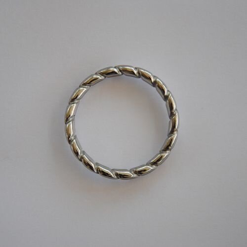 Classic Print Laces with Silver Rings