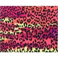 Classic Print Laces Pink Leopard with Silver Rings Classic Print Laces Pink Leopard with Silver Rings